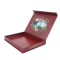 Lot de 10 étuis à cigares personnalisables avec impression de logo – Boîtes à cigares non finies sur mesure – Emballage en gros pour étuis à cigares/humidificateurs