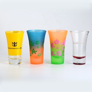 Personalized Blanks Custom Design Printing Shot Glasses Mexican Tequila Espresso Horn Shape Shot Cups For Bar