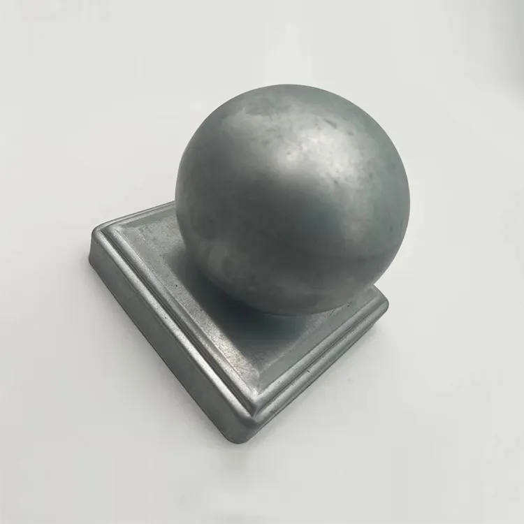 Hot Sale Galvanized Steel ornamental fence post caps decoration post caps fence