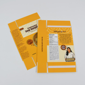 Caja de Embalaje de Alimentos Personalizada de Papel Kraft para Rollitos de Primavera Congelados, Calamares, Mariscos, Pollo, Dumplings y Cuartos de Muslo de Pollo - Product Image 4