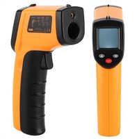 Termometer Inframerah GM320 BENETECH Langsung dari Pabrik, Merek Biaozhi, Termometer Industri Bertenaga Baterai AAA