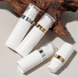 Trong kho 5ml <span class=keywords><strong>10ml</strong></span> 15ml trắng Lotion chai chăm sóc da huyết thanh không có không khí bơm chai với Vàng Sliver biên giới mỹ phẩm <span class=keywords><strong>container</strong></span> - Product Image 4