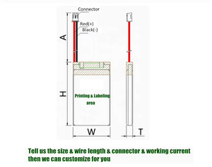 بطارية بوليبر ليبو مخصصة من نوع Lipo بجهد V 60 مللي أمبير في الساعة - Product Image 5