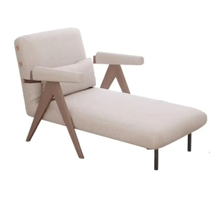 Canapé-<span class=keywords><strong>lit</strong></span> <span class=keywords><strong>pliant</strong></span> multifonctionnel 2 en 1 avec cadre en bois massif, fauteuil inclinable simple pour petit espace - Product Image 5