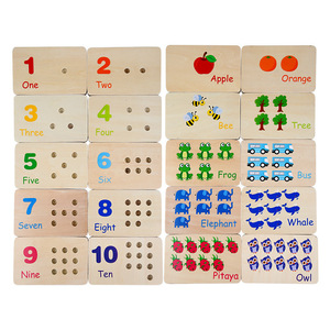 Juguete de Madera para Emparejar Números para la Primera Infancia, de 3 a 6 Años, Palitos Educativos Montessori para el Aprendizaje de Matemáticas, Juego de Reconocimiento de Colores - Product Image 2