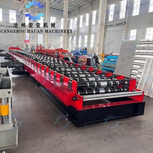 เครื่องขึ้นรูปพิเศษอัตโนมัติพร้อม PLC และชุดเกียร์สำหรับพื้นเหล็กสำเร็จรูปสำหรับวิลล่า - Product Image 5