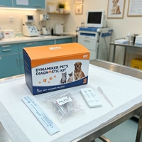 Kit de Diagnóstico Veterinario de Alta Sensibilidad para el Virus del Parvovirus Canino y el Virus Corona Canino (CPV/CCV), Prueba Rápida Combinada para Muestras de Heces de Perros, 5-10 Pruebas