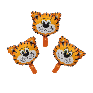 Ballons en Mylar en forme de tête de tigre, 16x26cm, 3 pièces, pour décorations de fête pour enfants - Product Image 1