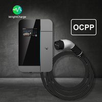 Tipo 1/Tipo 2/GBT/NACS 	 Cargador de Pared para Vehículos Eléctricos con Certificación UL, Nivel 2 AC 11.5kW J1772 con WiFi, RFID y DLB para Hogar y Garaje en EE. UU., WrightCharge