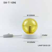 Lumière de bureau décorative nordique postmoderne cercle or 220V petit côté lit d'hôtel Led pour la décoration intérieure