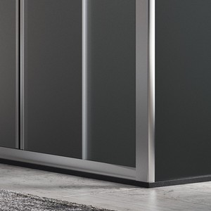 Kamalu KF6000S Cabina de ducha de vidrio satinado 80x220mm Diseño moderno sin marco Puertas de ducha plegables de aluminio inoxidable deslizantes - Product Image 3