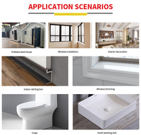 Sellador MS de alta adherencia para embalaje de construcción, carpintería, respetuoso con el medio ambiente, sellado de costura de techo antimoho, hormigón
