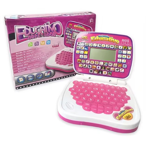 Computer Educativo per Bambini con Display LED, Giocattolo per l'Apprendimento di Inglese e Spagnolo, <span class=keywords><strong>Attività</strong></span> di Apprendimento - Product Image 1