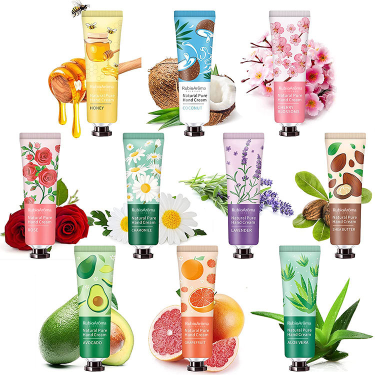 OEM ODM фирменный логотип под заказ натуральный веганский увлажняющий отбеливающий Лавандовый органический мини-набор крема для рук