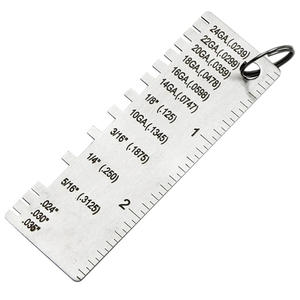 Jauge d'épaisseur en <span class=keywords><strong>acier</strong></span> inoxydable, règle d'inspection de soudure, jauge de soudure, calibre, outils de <span class=keywords><strong>mesure</strong></span> pour fils/plaques métalliques - Product Image 2