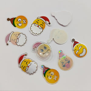 Funny Meme Emoticon Sticker Sheet Vinilo personalizado PVC Puffy Epoxy Emojis Sticker - Product Image 4