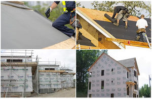 Membrane d'isolation murale perméable à la vapeur d'eau de 2,74 mètres (9 pieds) de large - Product Image 4