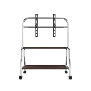 Chariot mobile en acier inoxydable pour téléviseur LCD/LED à écran plat incurvé, support <span class=keywords><strong>de</strong></span> télévision au sol, charge 40 kg pour la maison et le bureau - Product Image 2