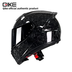 หมวกกันน็อคคาร์บอนไฟเบอร์ Qike รุ่นใหม่ น้ำหนักเบาพิเศษ ได้รับการรับรองมาตรฐาน ECE ดีไซน์เฉพาะตัว ใช้ได้ทุกฤดู แบบเต็มใบ สำหรับใช้งานทั่วไป - Product Image 3
