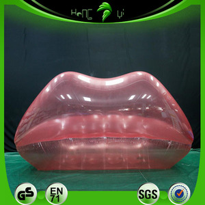 Tùy chỉnh Inflatable thư bị trả lại sofa rõ ràng PVC Inflatable môi nệm - Product Image 6