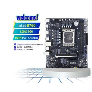 Brand New B760 <span class=keywords><strong>Desktop</strong></span> Motherboard Lga1700 Pins <span class=keywords><strong>DDR4</strong></span> Dual-Channel Suporte para 12-14 Geração Intel CPUs SATA disco rígido - Product Image 1