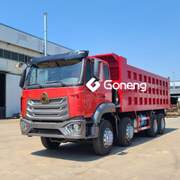 Camion benne Sinotruk Howo d'occasion 12 pneus 8x4 Nx Tx 371ch 380ch