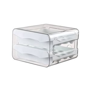Drawer Style PET Egg Storage <b>Container</b> 32 Lattice Food Safe <b>Refrigerator</b> Organizer for Home Kitchen Egg Storage Daily Use - Product Image 6