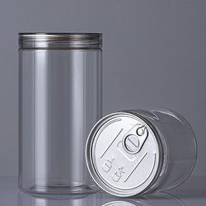 เหยือกพลาสติกใสสำหรับใส่อาหารสัตว์เลี้ยงขนาด500มล. 600มล. <span class=keywords><strong>ปาก</strong></span>กว้างพร้อมฝาปิดแบบห่วงและฝาเกลียว - Product Image 2