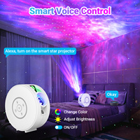 Projecteur d'étoiles nébulouses populaire, lumière nocturne LED RGB WiFi USB, projection de films HD moderne, avec minuterie, pour chambre, maison, fête, décoration