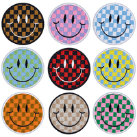 Lot en gros économique d'appliques brodées en forme de cœur style western, motifs à carreaux variés, thermocollantes, pour vêtements, casquettes de camionneur, sacs et projets DIY