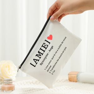 1 PC Maman TATA soeur Amie định nghĩa in mô hình cá nhân Túi trang điểm Túi du lịch nhà vệ sinh lưu trữ túi mỹ phẩm - Product Image 3