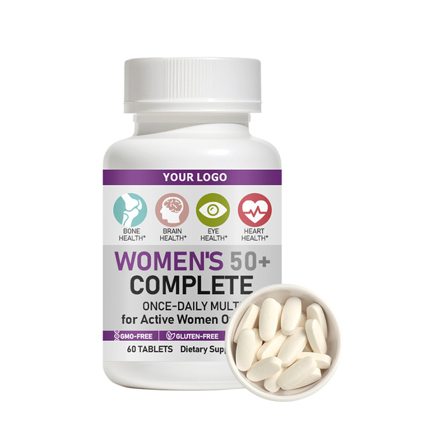 Women's Complete Multivitamin All in One Multimineral Supplement Vitamin C Tablet Support Cellular Energy for Female Health