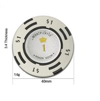 NOUVEAU Marqueur magnétique 14g ABS Golf Poker Chip pour impression personnalisée