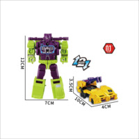 Jouets de voitures HTL, ensemble de jouets transformables en robot dinosaure 6 en 1, figurines d'action géantes combinées, jouets de construction STEM pour enfants