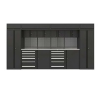 Système de rangement modulaire pour garage en acier laminé à froid, armoires à outils robustes avec verrouillage à 3 points, chariot à outils OEM