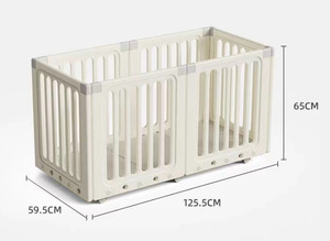 Recinto Pieghevole in Plastica per <span class=keywords><strong>Bambini</strong></span>, Barriera di <span class=keywords><strong>Sicurezza</strong></span> per Neonati, Box per <span class=keywords><strong>Bambini</strong></span> da Interno, Recinzione per Gioco in Soggiorno - Product Image 6