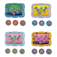Jeu de tir interactif pour enfants avec lanceur de disques de style tablette, jouet de tir portable à motif personnalisé OEM