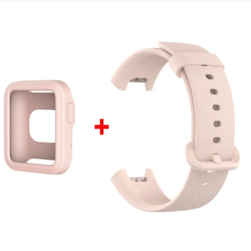 Strap For Xiaomi Mi Watch Lite Case Bracelet Silicone Strap Watch Band For Xiaomi Watch Lite Screen Protector Cover