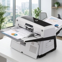 Scanner de production A3 robuste FI-6670 90ppm pour l'archivage de documents à grand volume et la numérisation de dessins USB 2.0 SCSI