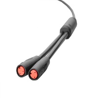 Yonghua-conector eléctrico IP67 de 1 a 2 para bicicleta, accesorio de 2 pines, resistente al agua, para bicicleta plegable