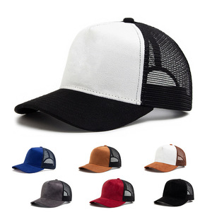 Cappello formale personalizzabile a 5 pannelli berretto da Baseball bicolore in puro cotone con finitura satinata con Logo ricamato 3D - Product Image 1
