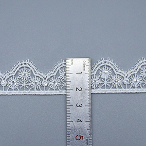 Hot bán tùy chỉnh ren cao cấp 100% polyester sequin nước hòa tan ren TRIM cho quần áo - Product Image 3