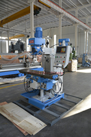 Machine de fraisage à alimentation automatique Wellon ZX6350ZA avec tête de fraisage électrique optionnelle, machine de perçage et de fraisage verticale et horizontale