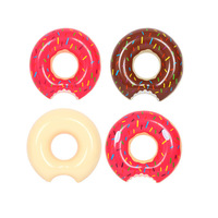 Flotteurs gonflables roses bruns de piscine de beignet bouée de natation anneau de natation de beignet gonflable