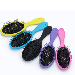 Peine para masaje del cuero cabelludo, cepillo de plástico para el cabello, de colores, para el cuidado y peinado del cabello largo - Product Image 1