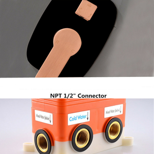 Ensemble de robinet de <span class=keywords><strong>douche</strong></span> noir Fixations murales de <span class=keywords><strong>douche</strong></span> à effet pluie - Product Image 3