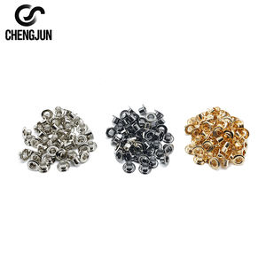 Açık kumaşlar için ağır PVC vinil Grommet su geçirmez kuşgözü perdeler çanta ayakkabı giysiler için <span class=keywords><strong>Metal</strong></span> demir alüminyum - Product Image 6