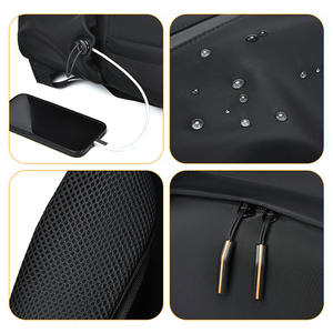 Sac à dos multifonctionnel personnalisé pour homme, voyage, extérieur, affaires, bureau, sac à dos de jour, grand, imperméable, avec port USB pour ordinateur portable - Product Image 5