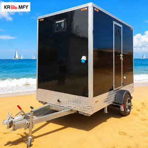 Toilettes mobiles de luxe en acier 2026 pour l'extérieur, remorque de toilettes portables pour utilisation en parc - Product Image 3