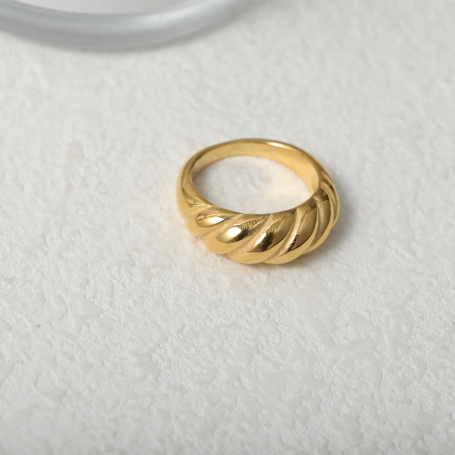 Wholesale New Creative Retro Simple Fashion Jewelry Rings Titanium Steel Twist Unisex Personalized Ring